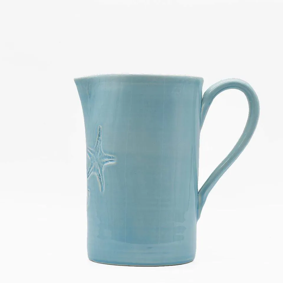 luisa-paix-o-vaisselle-portugaise-carafe-estrela-do-mar-turquoise-19-cm image 1