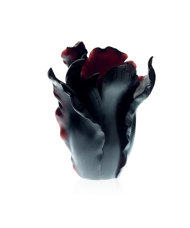 daum-univers-v-g-tal-tulipe-vase-grand-mod-le-noir-cristal image 1