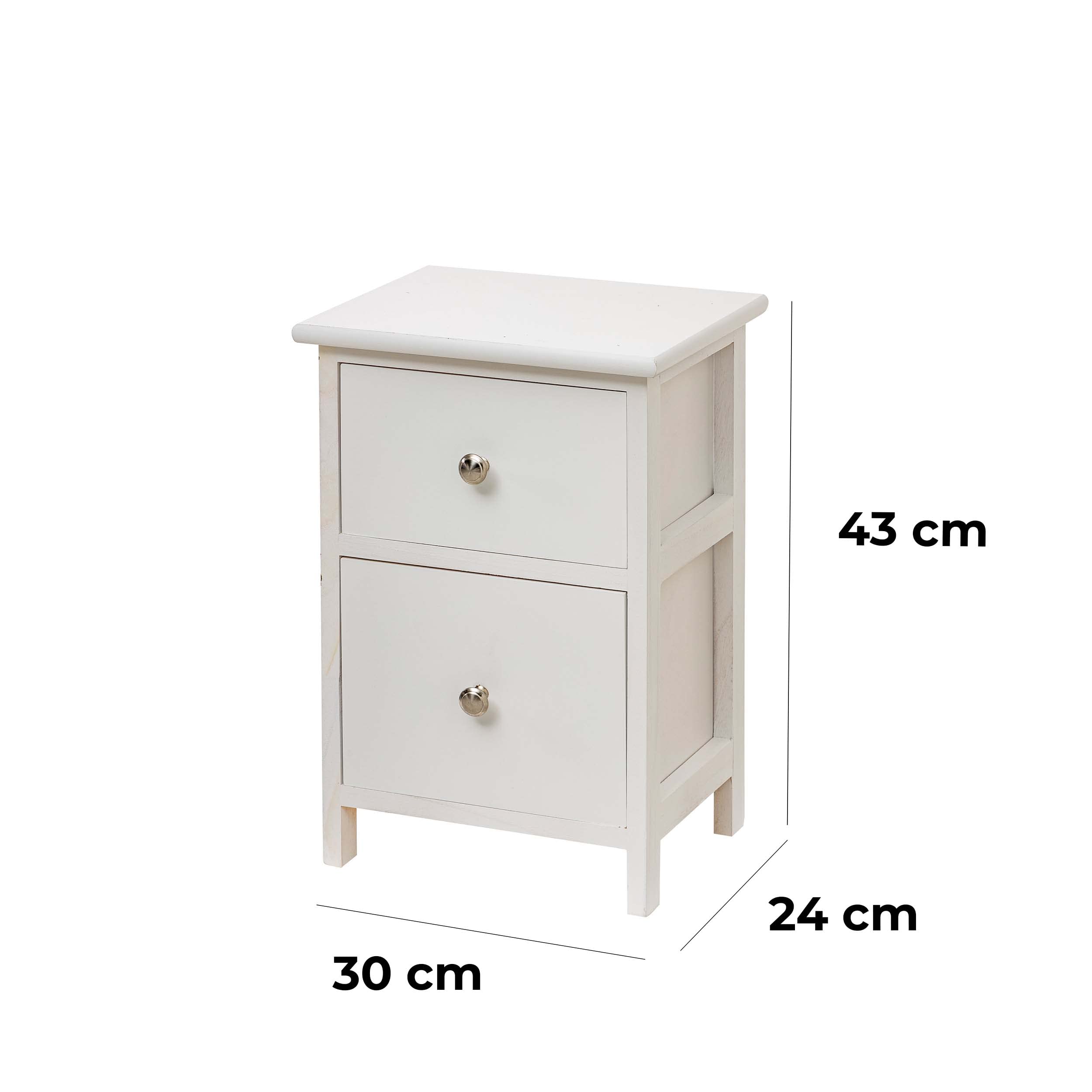 baroni-home-mobili-e-mobiletti-table-de-chevet-blanc-2-tiroirs-30x24x43-cm image 3
