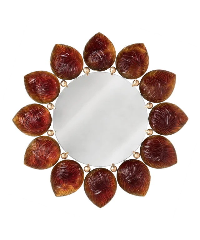 daum-m-lodie-miroir-cristal-ambre-jacques-hurel image 1