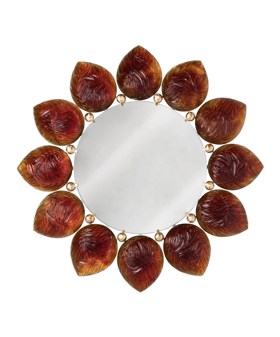 daum-m-lodie-miroir-cristal-ambre-jacques-hurel image 1