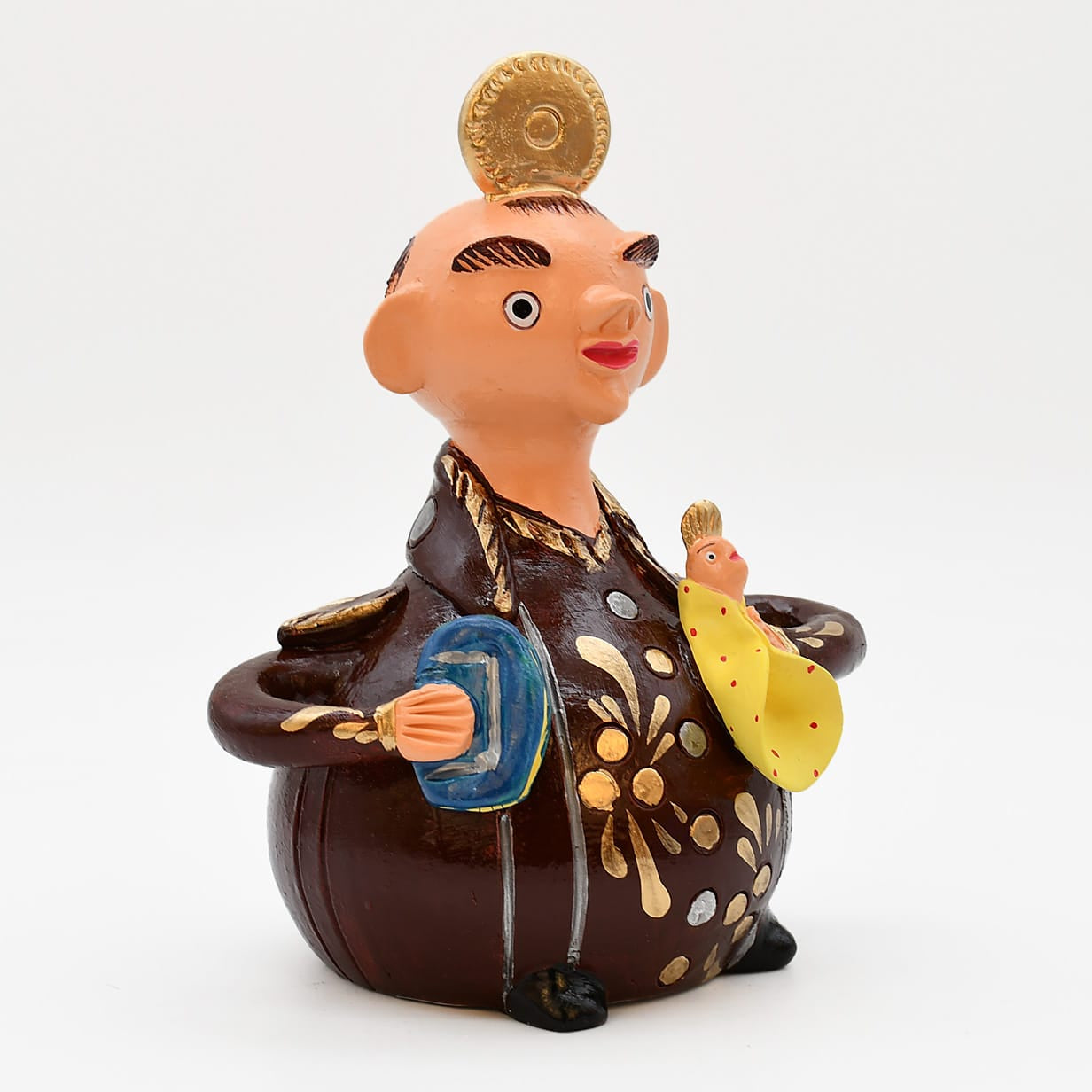 luisa-paix-o-s-o-antonio-17cm-statuette-c-ramique-artisanale image 4