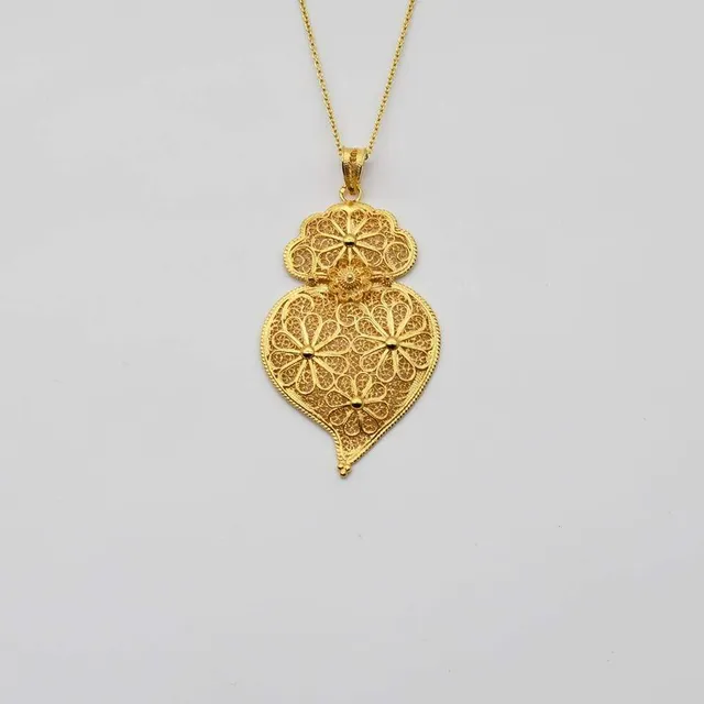 luisa-paix-o-cora-o-de-viana-pendentif-argent-dor-6cm image 1