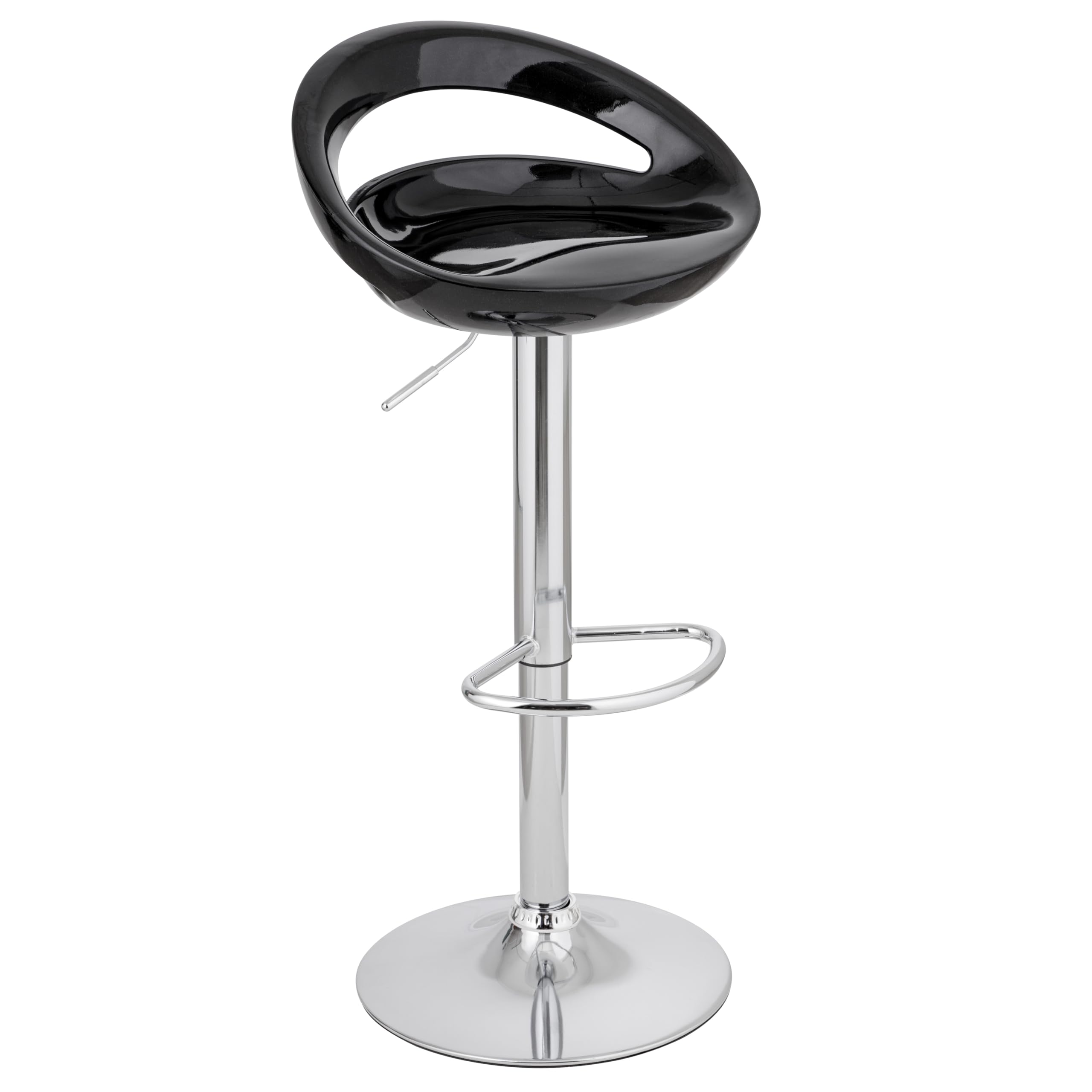 baroni-home-sedie-tabouret-de-bar-pivotant-noir-1-pi-ce-r-glable image 1