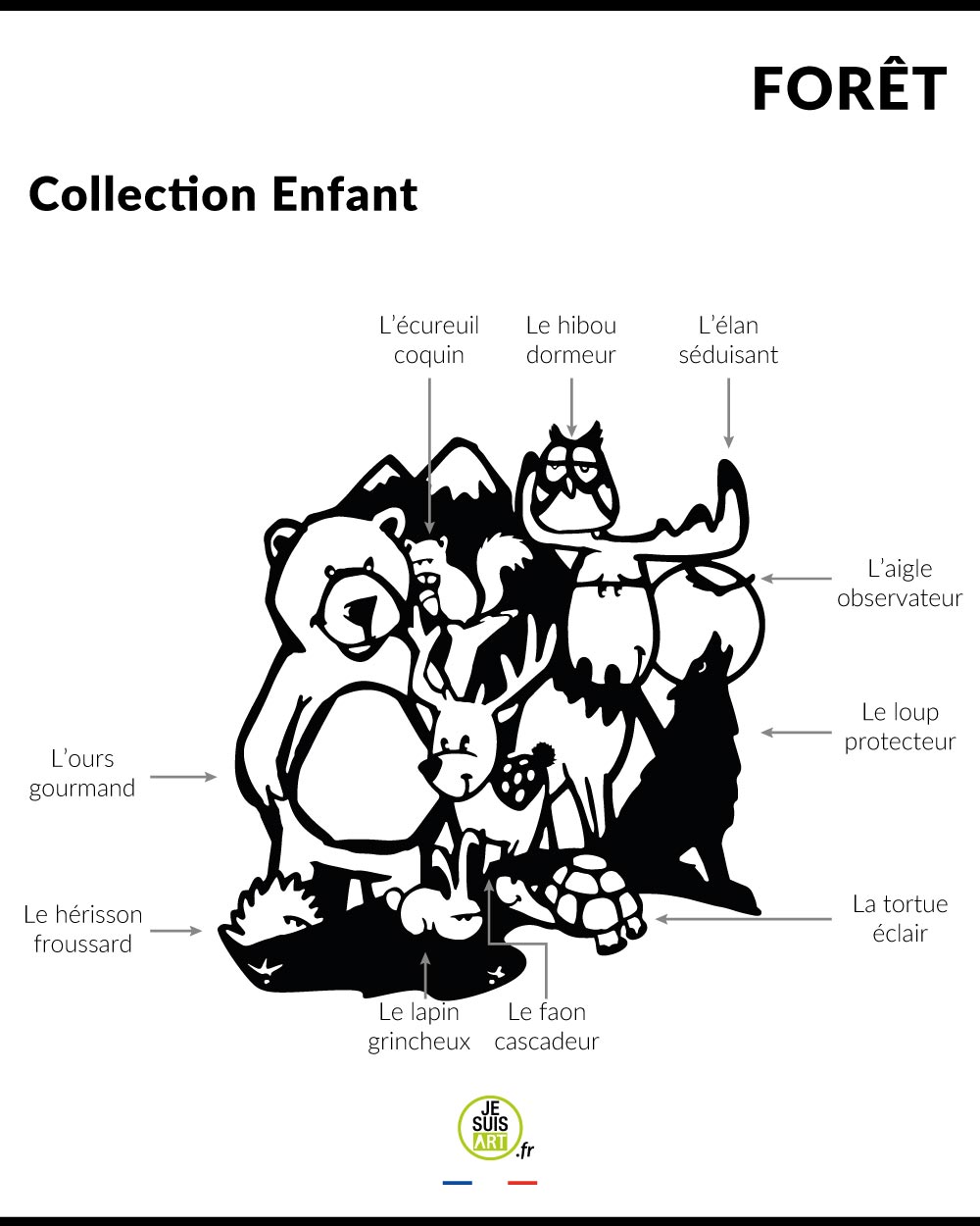 je-suis-art-enfants-for-t-d-coration-murale-m-tal-enfant image 4