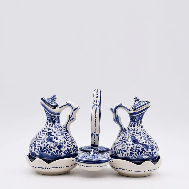 luisa-paix-o-coimbra-service-huile-vinaigre-sel-poivre-bleu image 1