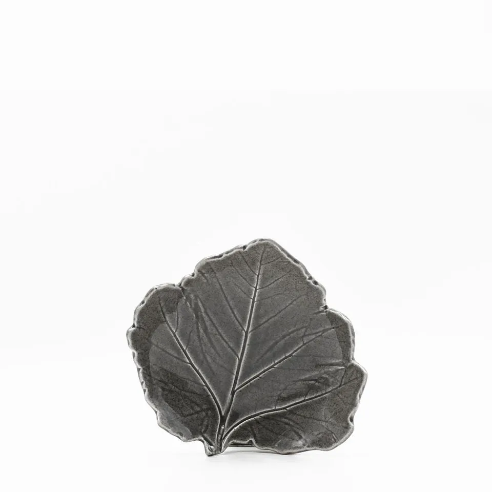 luisa-paix-o-platano-petite-assiette-c-ramique-grise-17-cm image 1
