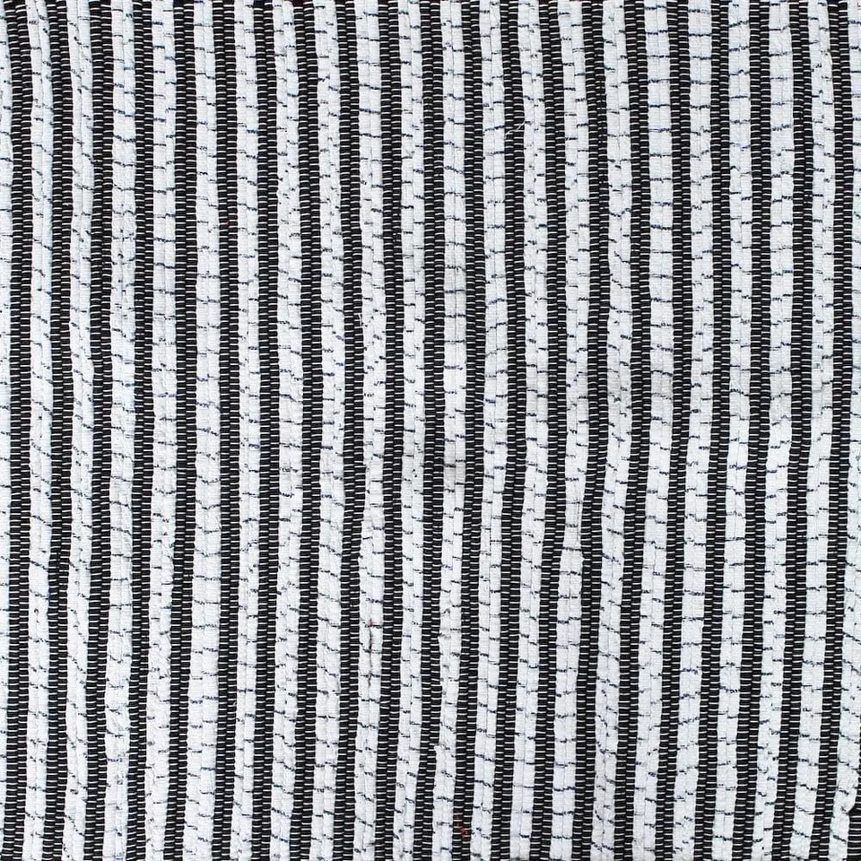 luisa-paix-o-tapis-coton-300x50-cm-noir-et-blanc-frang image 1