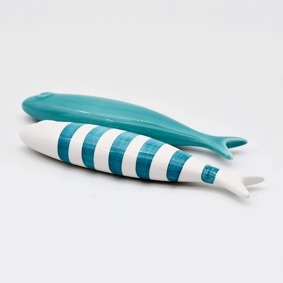 luisa-paix-o-sardines-c-ramique-lot-2-bleu-turquoise image 1