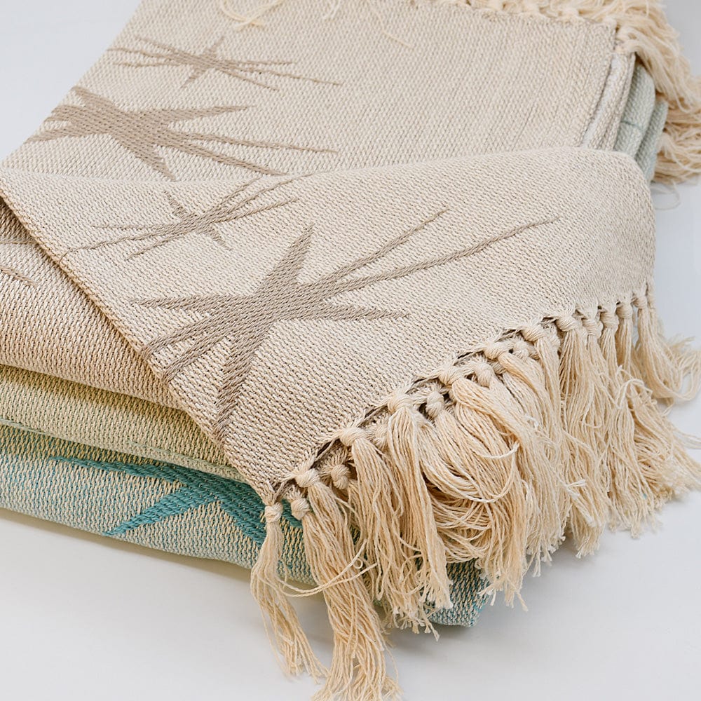 luisa-paix-o-estrelas-plaid-coton-beige-200x135cm image 2