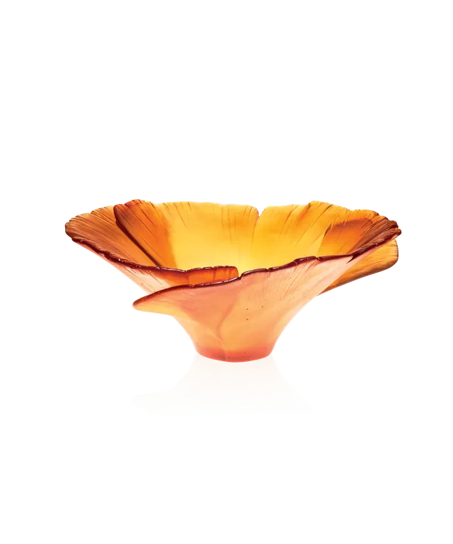 daum-univers-v-g-tal-ginkgo-coupe-haute-ambre-cristal image 1