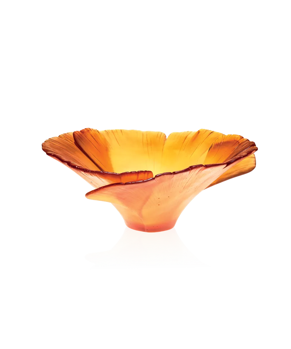 daum-univers-v-g-tal-ginkgo-coupe-haute-ambre-cristal image 1