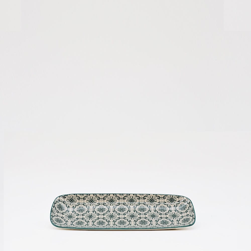 luisa-paix-o-padr-o-22-cm-plat-rectangulaire-c-ramique-vert image 1