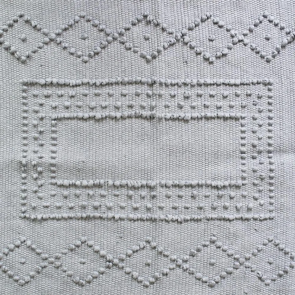 luisa-paix-o-linge-de-maison-tapis-coton-100x50-cm-gris image 1