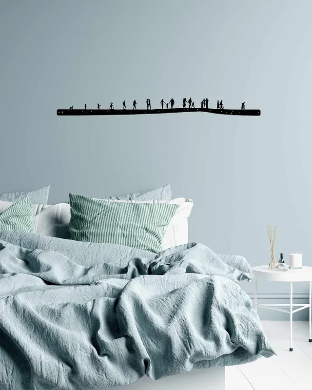 je-suis-art-skylines-story-la-vie-silhouette-frise-murale-m-tal image 1