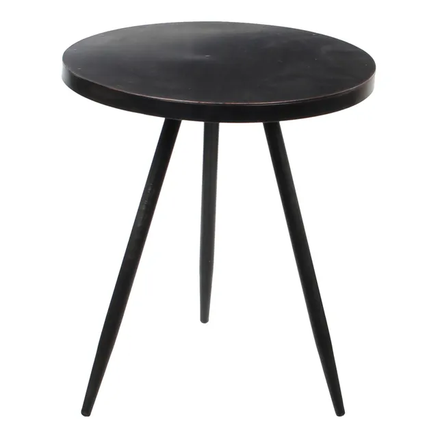 mica-decorations-kent-table-d-appoint-noire-40-x-35-cm-m-tal image 1