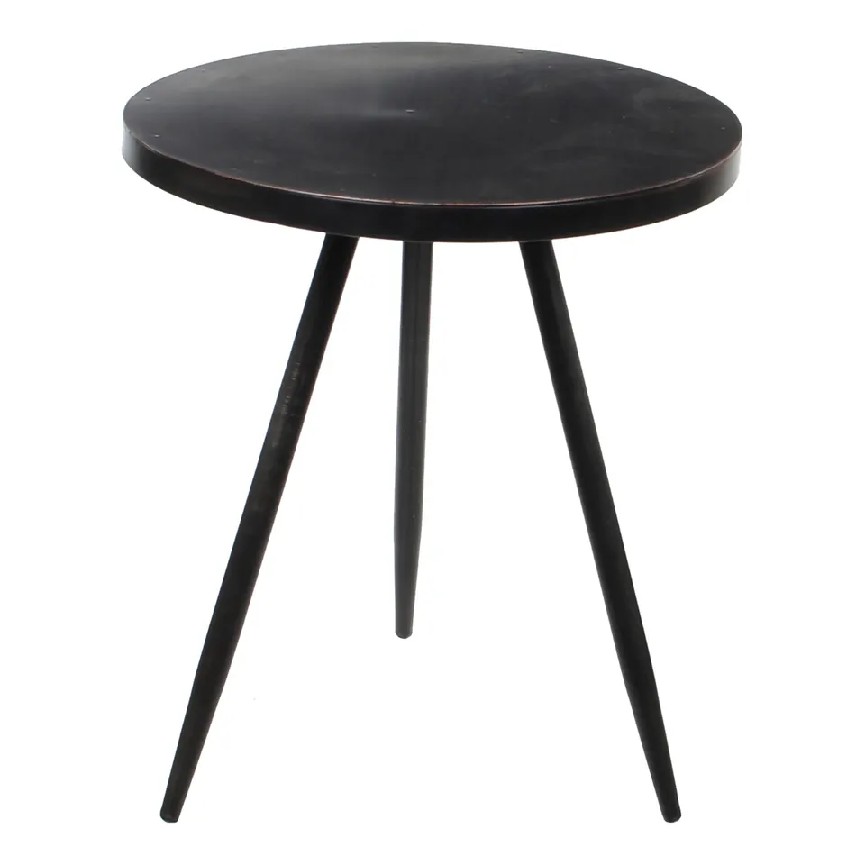 mica-decorations-kent-table-d-appoint-noire-40-x-35-cm-m-tal image 1