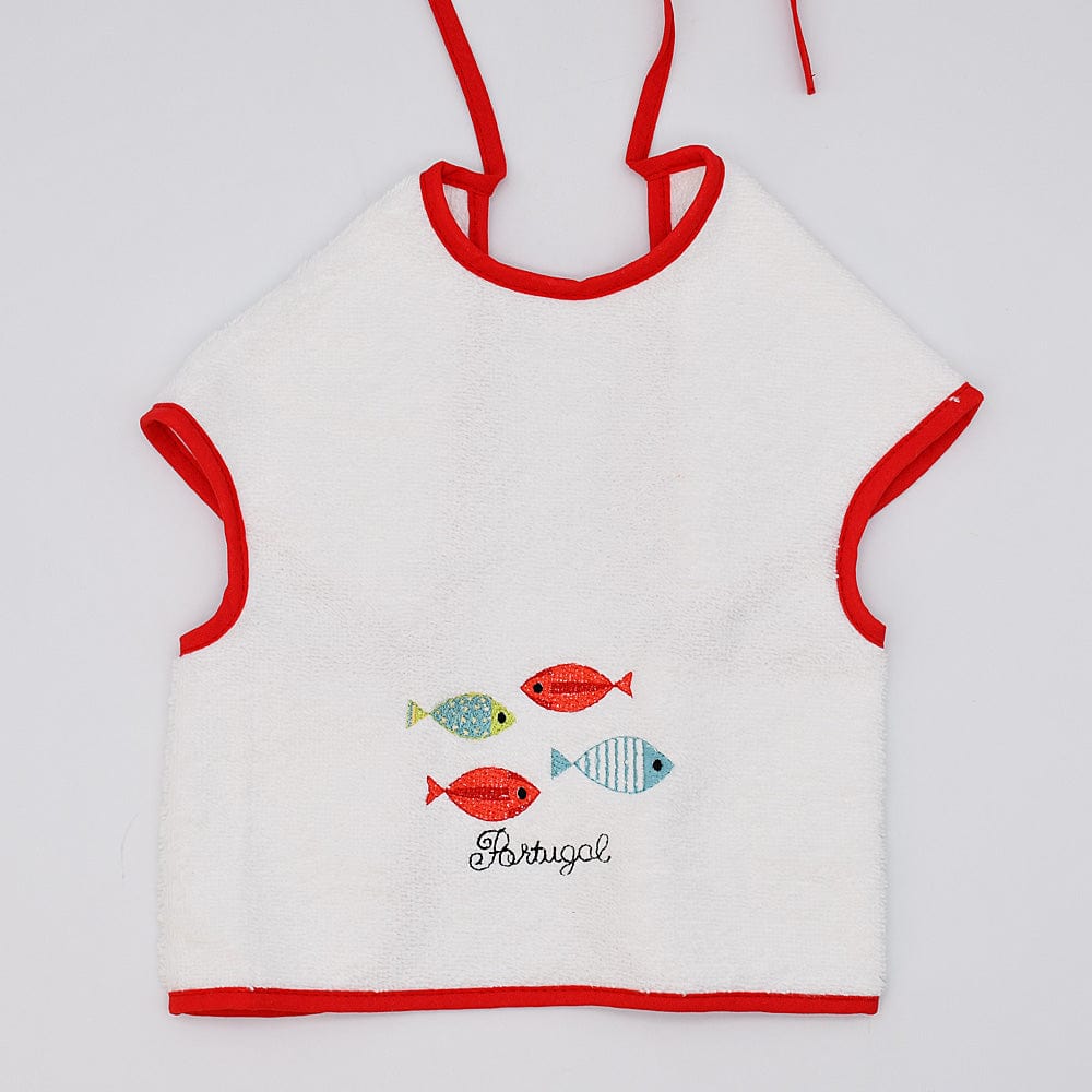 luisa-paix-o-linge-portugal-bavoir-sardinhas-rouge-48x35 image 1