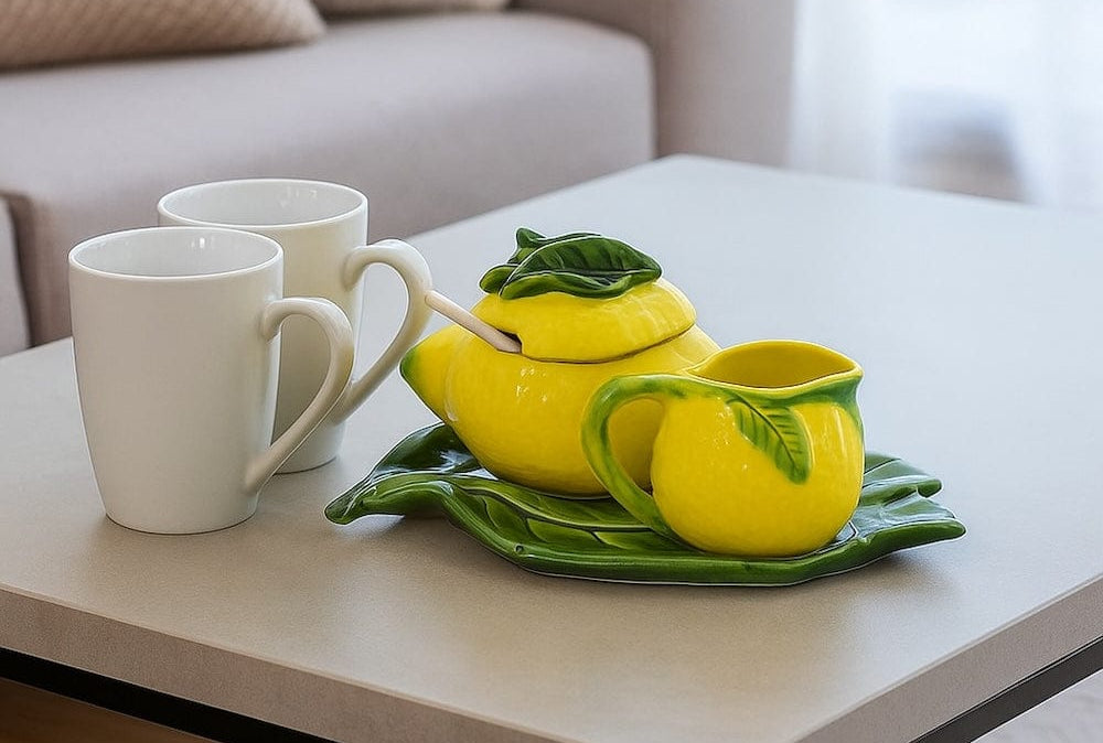 luisa-paix-o-vaisselle-portugaise-service-th-citron-c-ramique-3-pcs image 2