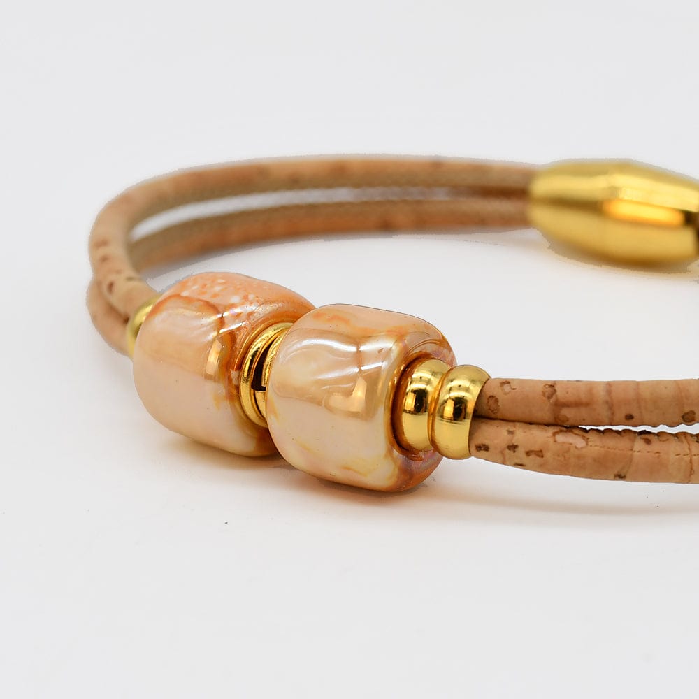 luisa-paix-o-bijoux-bracelet-li-ge-perles-miel-magn-tique image 3