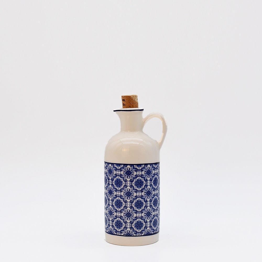 luisa-paix-o-padr-o-carafe-huile-c-ramique-bleu-500ml image 1