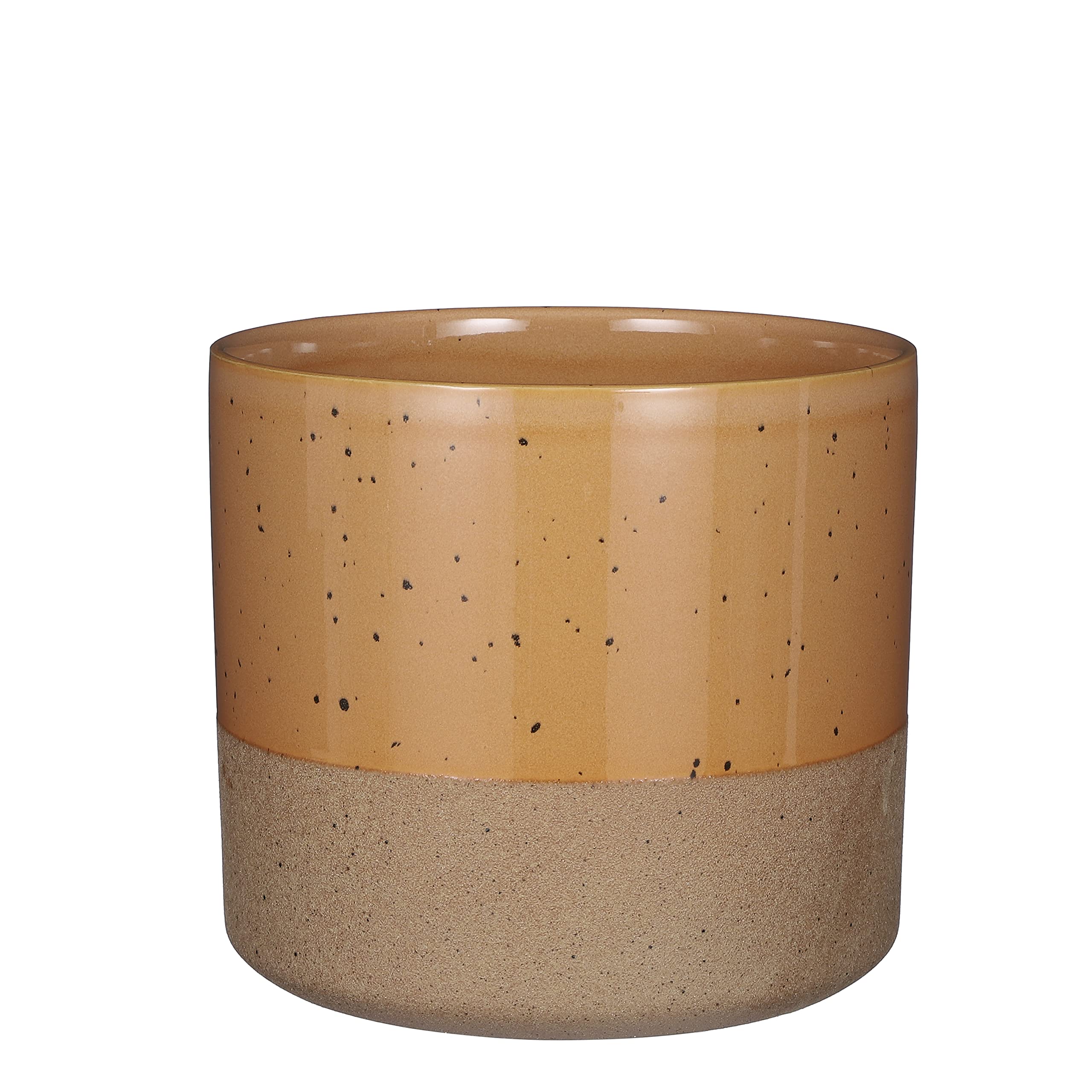 mica-decorations-lago-pot-fleurs-rond-marron-20-5-cm image 1