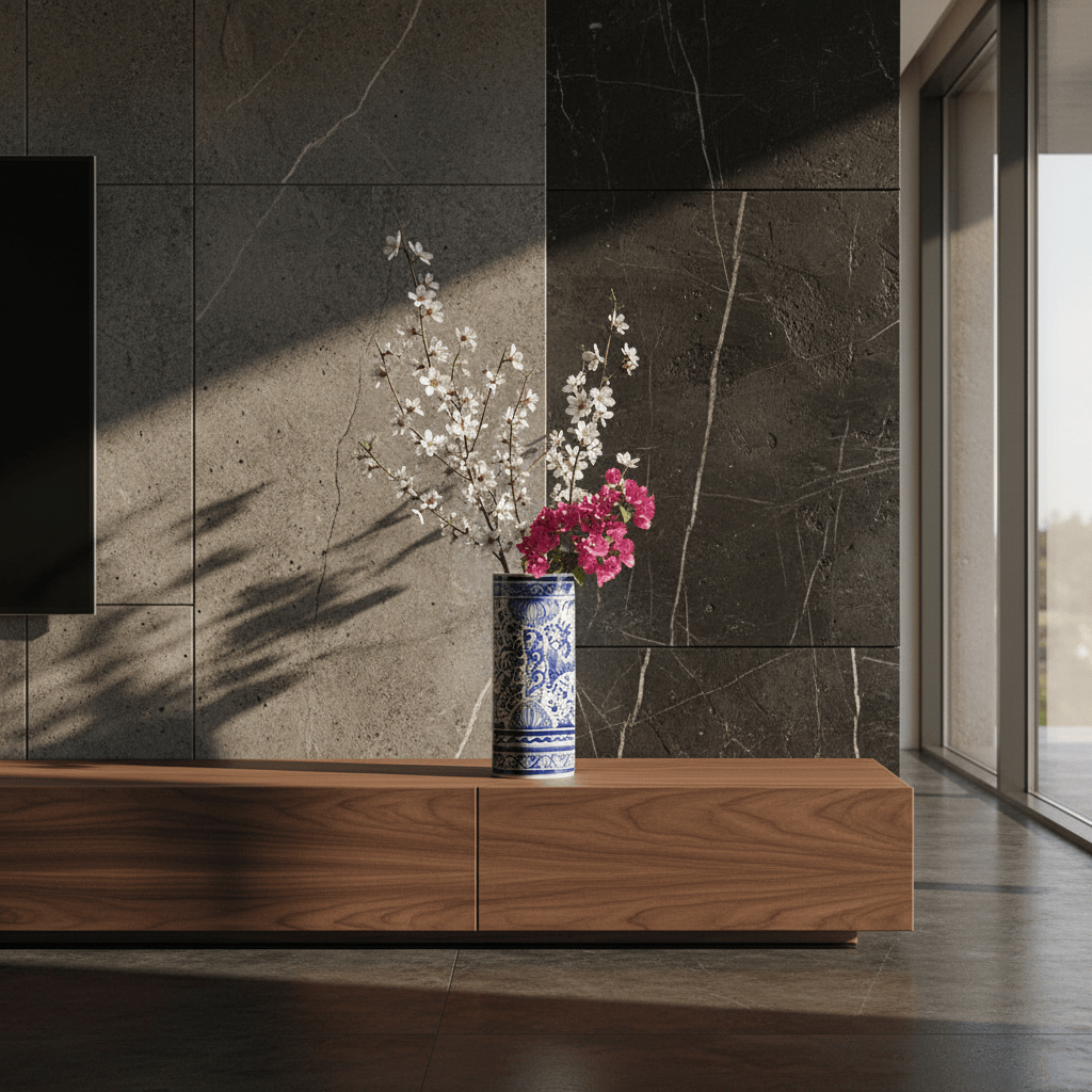 luisa-paix-o-coimbra-vase-c-ramique-bleu-24-cm-peint-main image 2