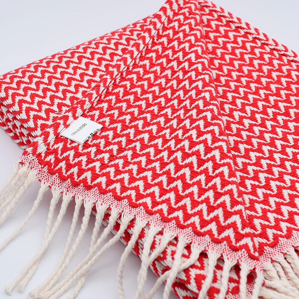 luisa-paix-o-ondas-plaid-coton-rouge-180x130-cm-artisanal image 5