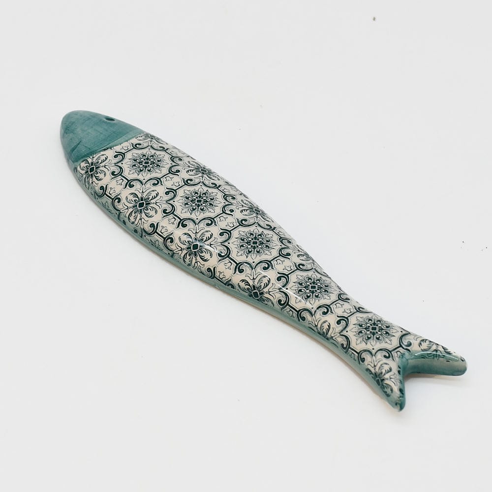 luisa-paix-o-d-co-portugal-sardine-c-ramique-padr-o-verte-18cm image 2