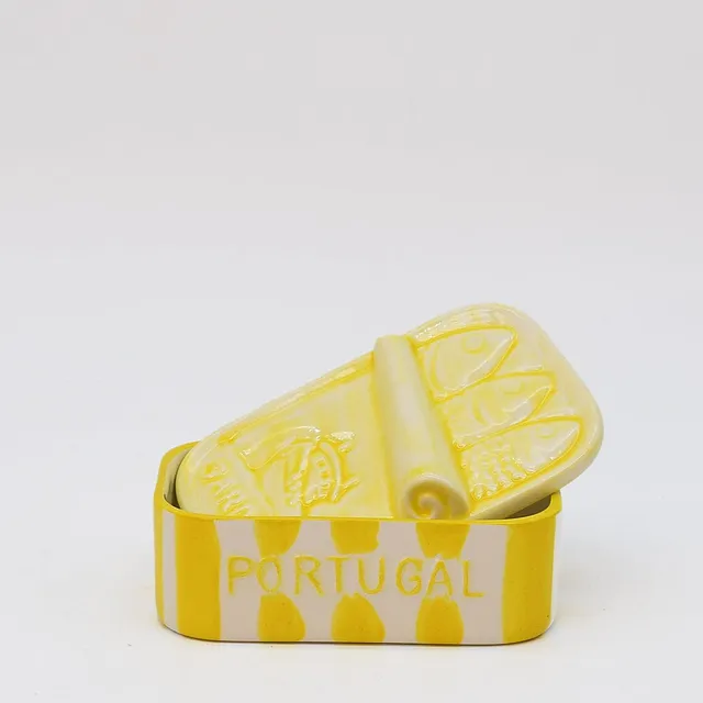 luisa-paix-o-vaisselle-portugaise-bo-te-sardines-c-ramique-jaune image 1