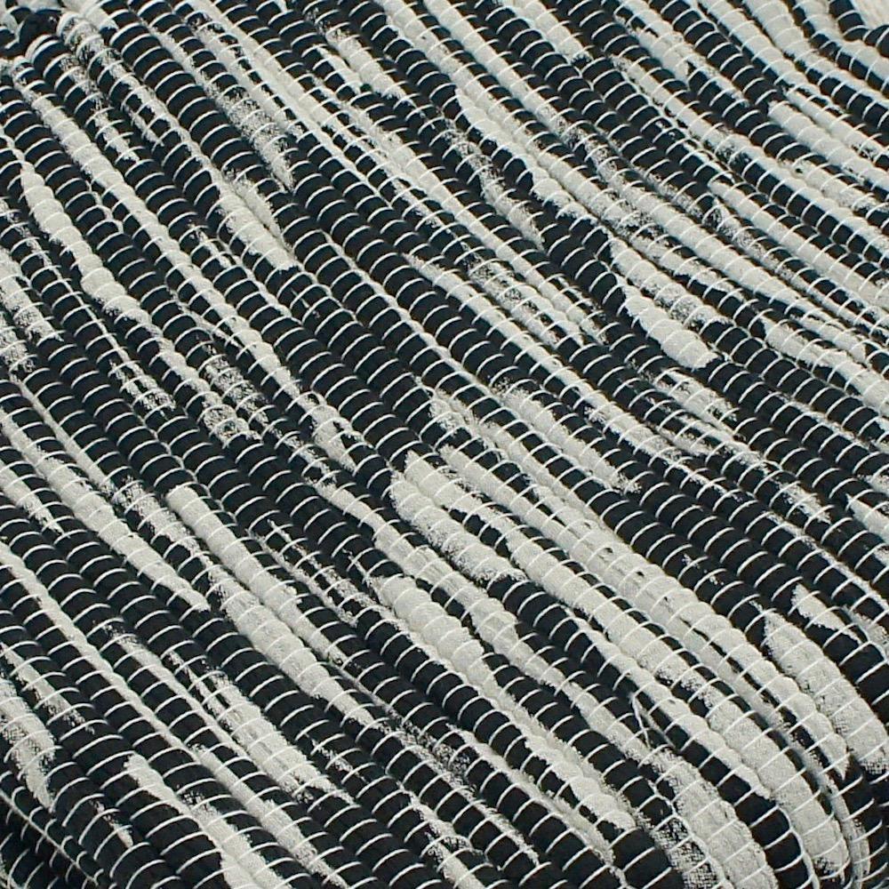 luisa-paix-o-tapis-coton-100x50-cm-noir-et-gris image 2