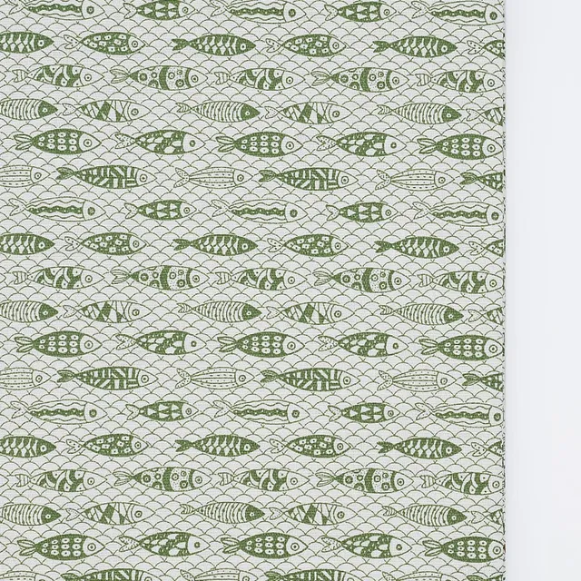 luisa-paix-o-sardinhas-nappe-coton-vert-200x150cm image 1