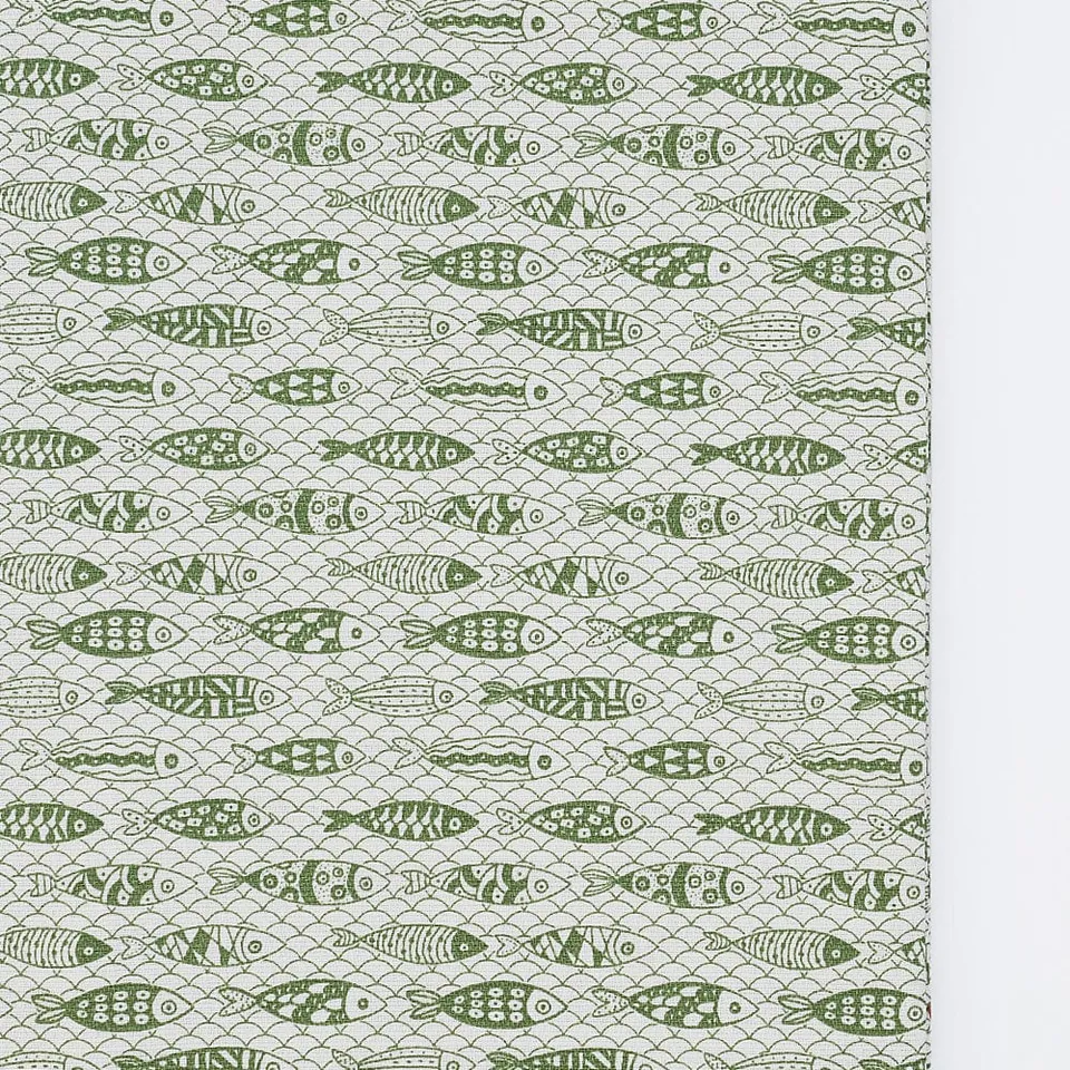 luisa-paix-o-sardinhas-nappe-coton-vert-200x150cm image 1