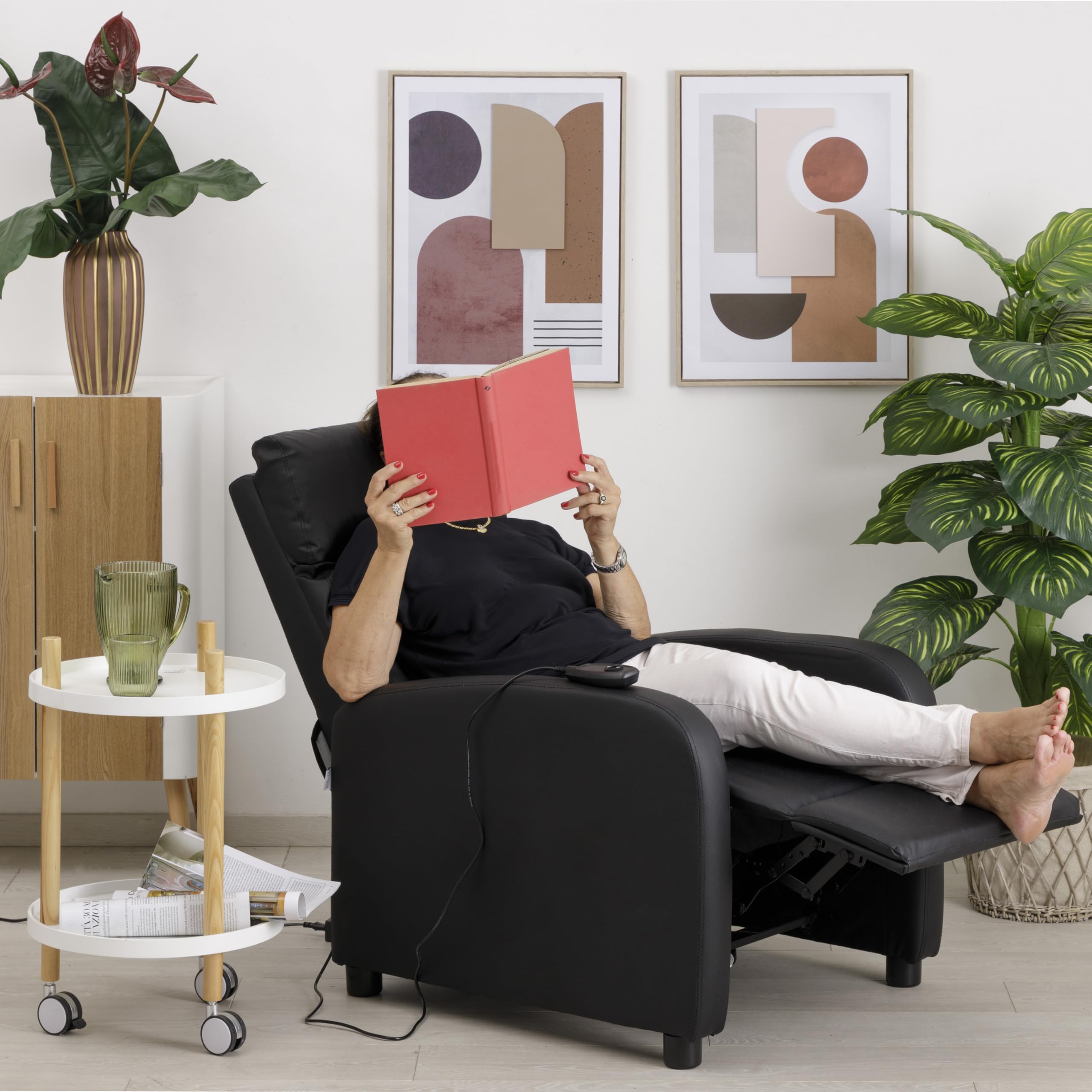 baroni-home-poltrone-fauteuil-relax-lectrique-noir-mousse image 2