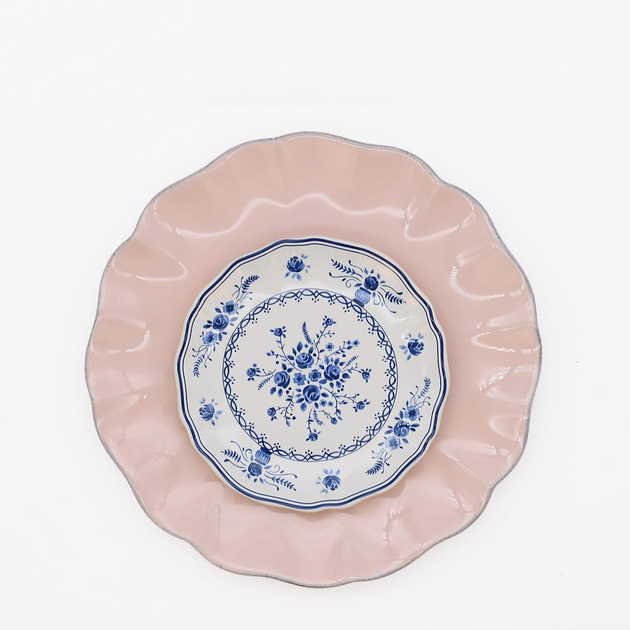 luisa-paix-o-rosa-vila-duo-assiettes-gr-s-rose-17-28-cm image 1