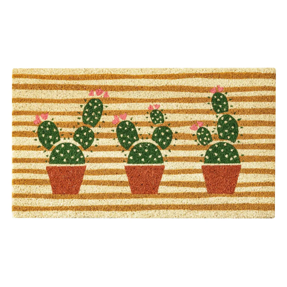 baroni-home-tessile-casa-paillasson-coco-cactus-ray-70x40-cm image 1