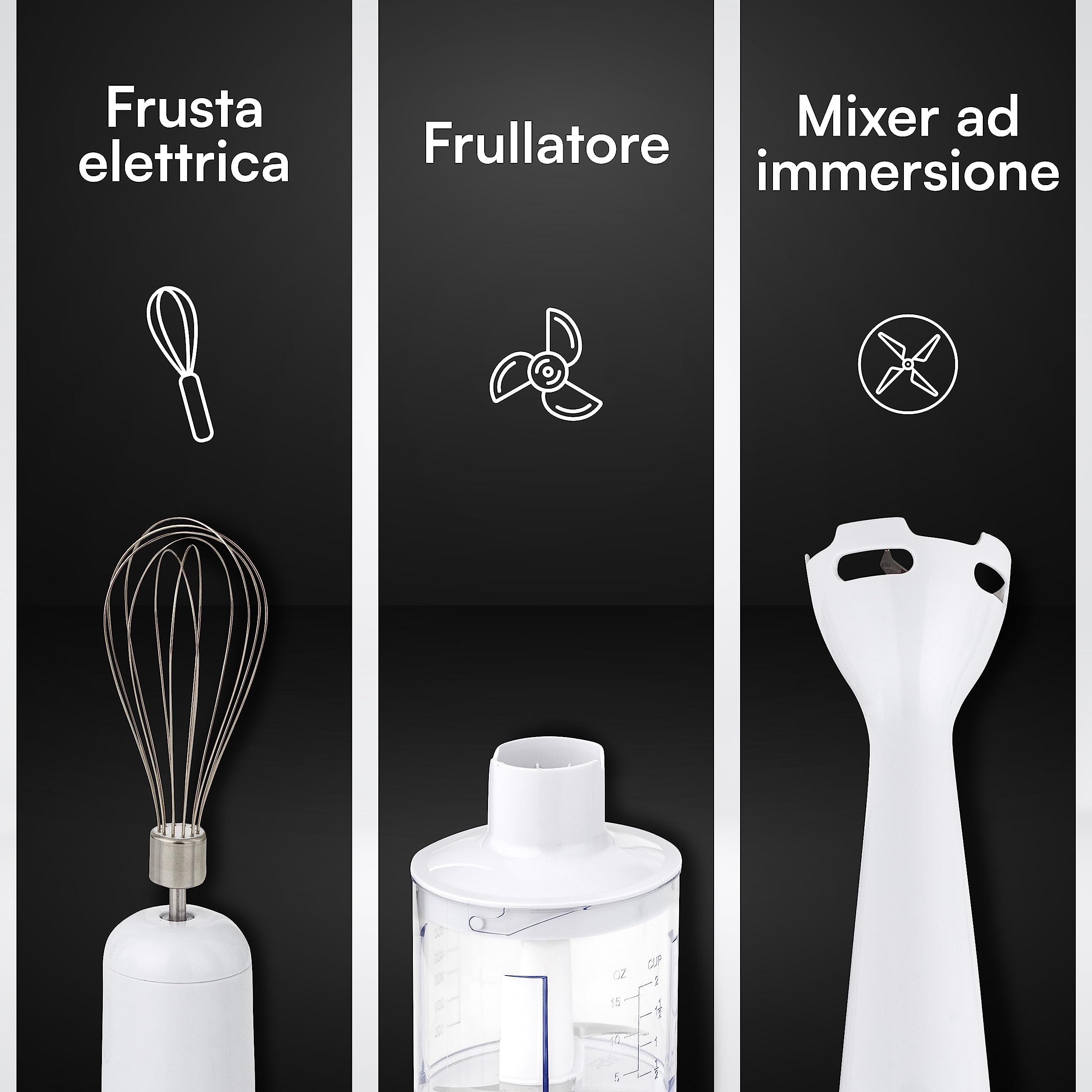 baroni-home-cucina-classique-mixeur-plongeant-3-en-1-200-w image 4