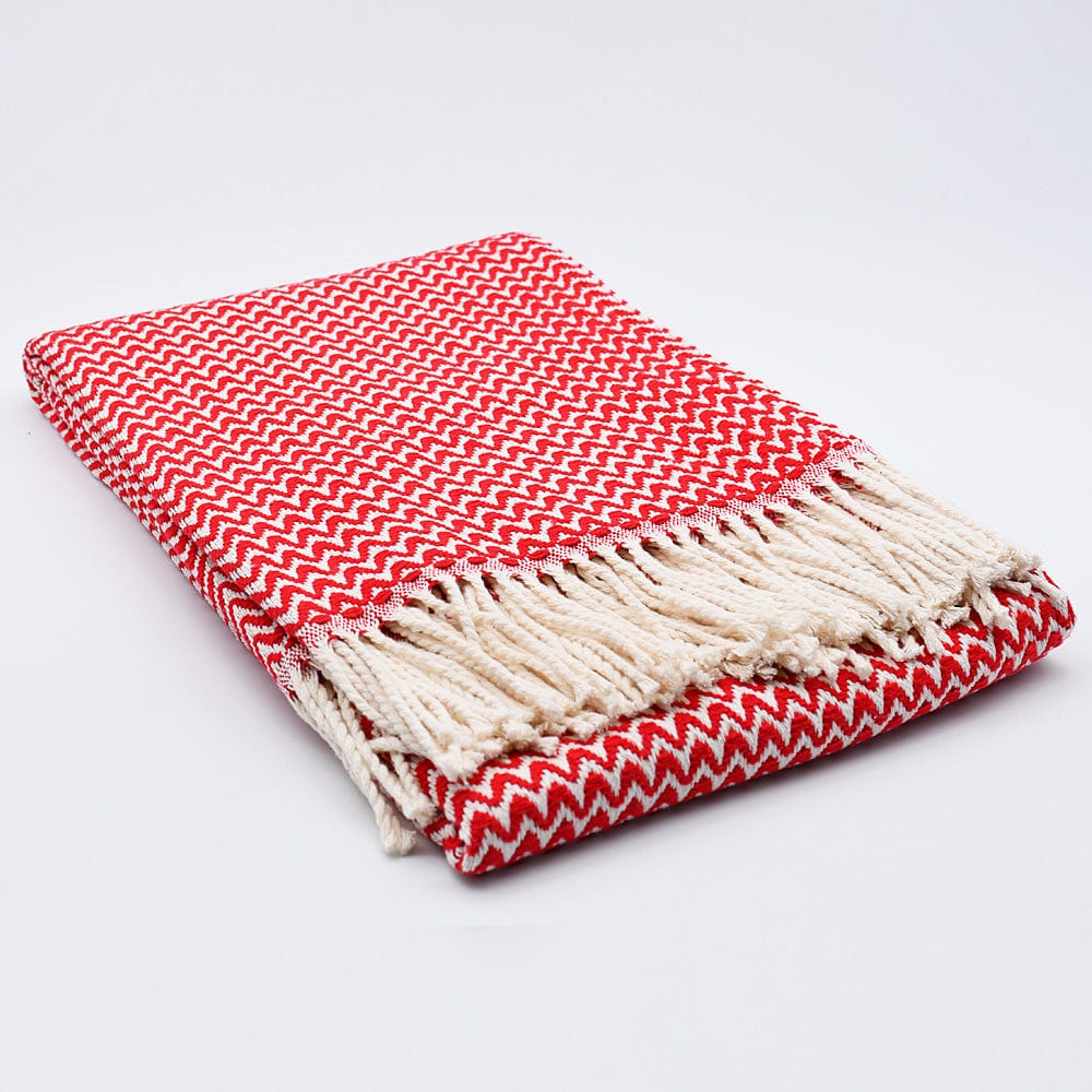 luisa-paix-o-ondas-plaid-coton-rouge-180x130-cm-artisanal image 4