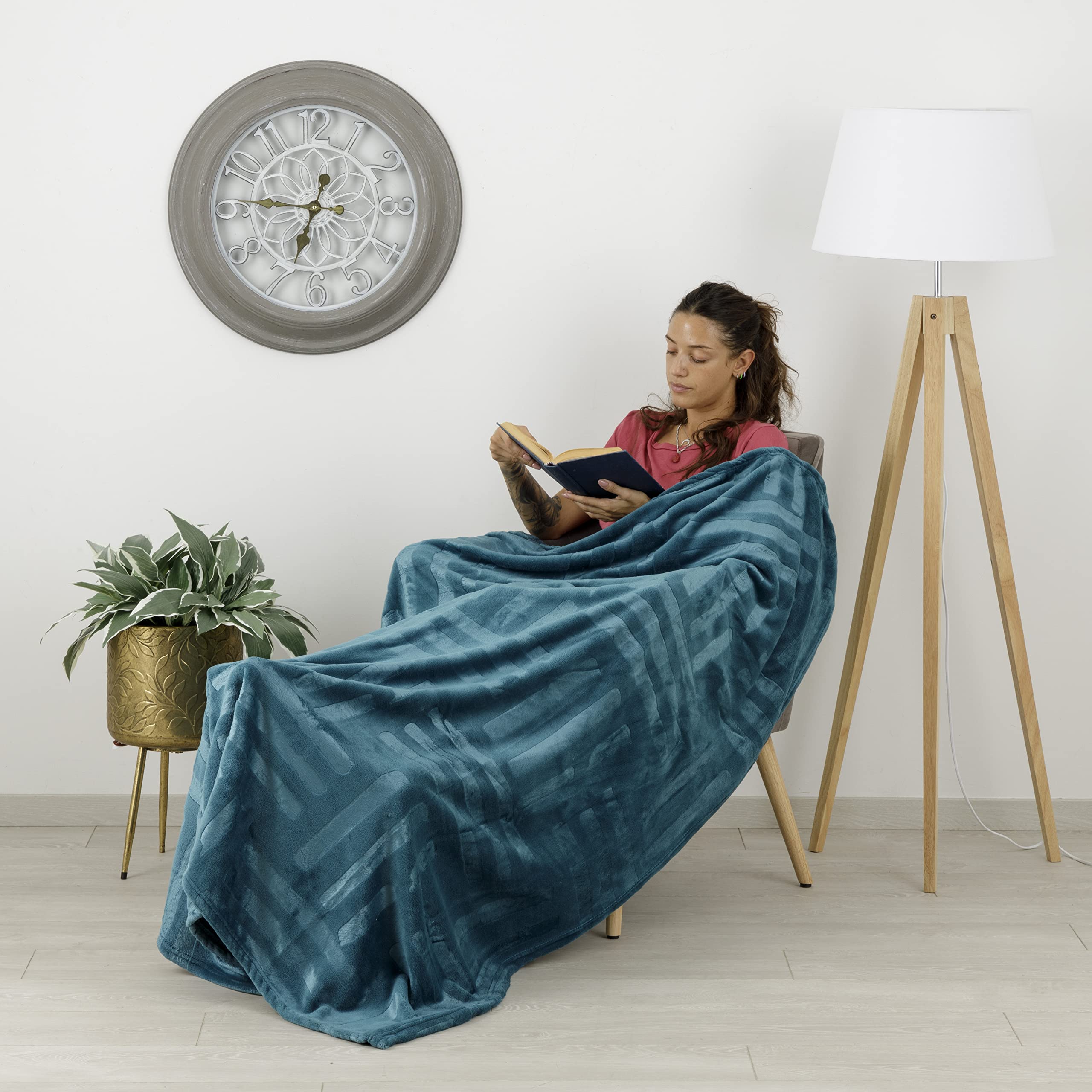 baroni-home-tessile-casa-plaid-polaire-p-trole-130x160-cm-microfibre image 4