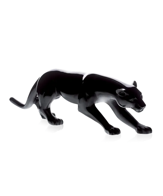 daum-univers-animalier-panth-re-noire-sculpture-cristal image 1