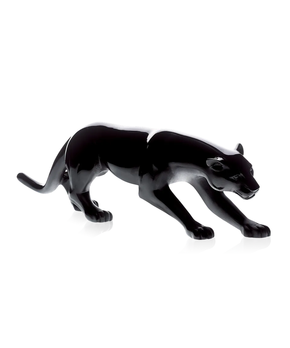 daum-univers-animalier-panth-re-noire-sculpture-cristal image 1