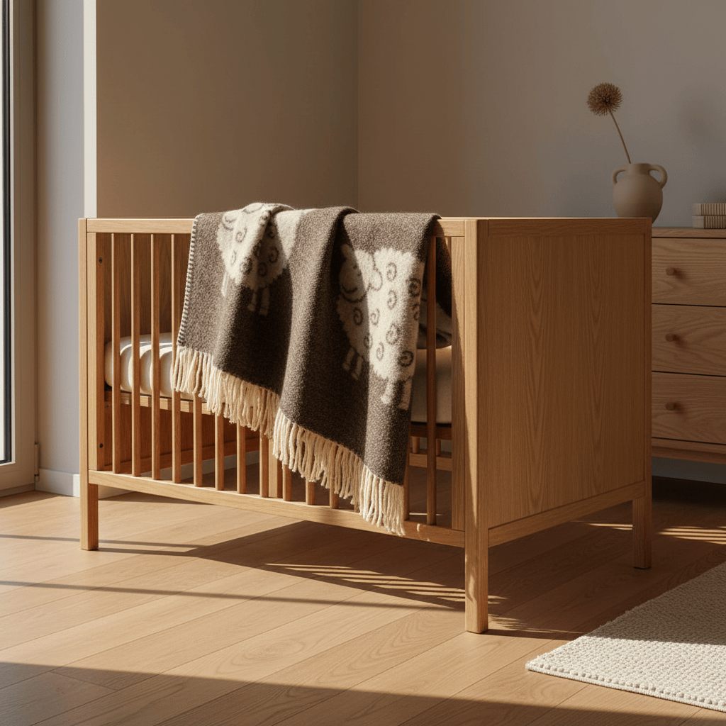 luisa-paix-o-plaid-enfant-en-laine-vierge-marron-170x125cm image 2