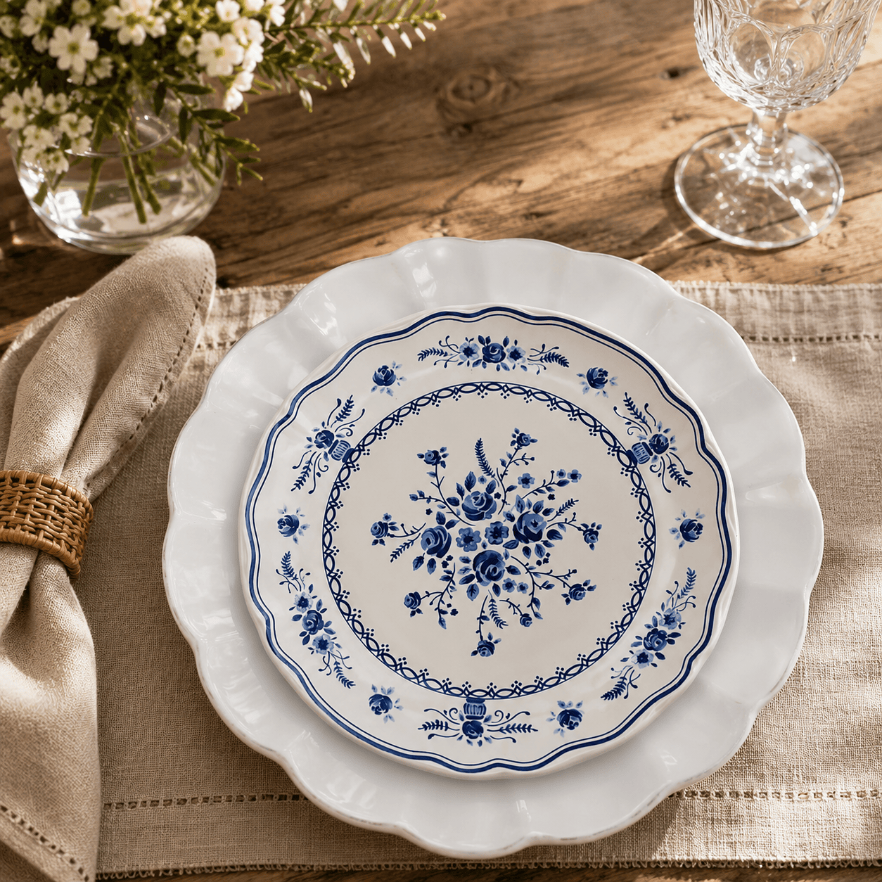 luisa-paix-o-rosa-vila-duo-assiettes-gr-s-blanc-21-cm image 2