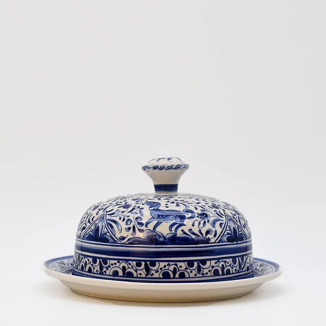 luisa-paix-o-vaisselle-portugaise-plateau-fromage-coimbra-bleu-24-cm image 1