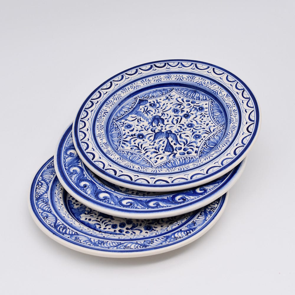 luisa-paix-o-coimbra-assiette-c-ramique-bleue-29cm-pi-ce-unique image 6