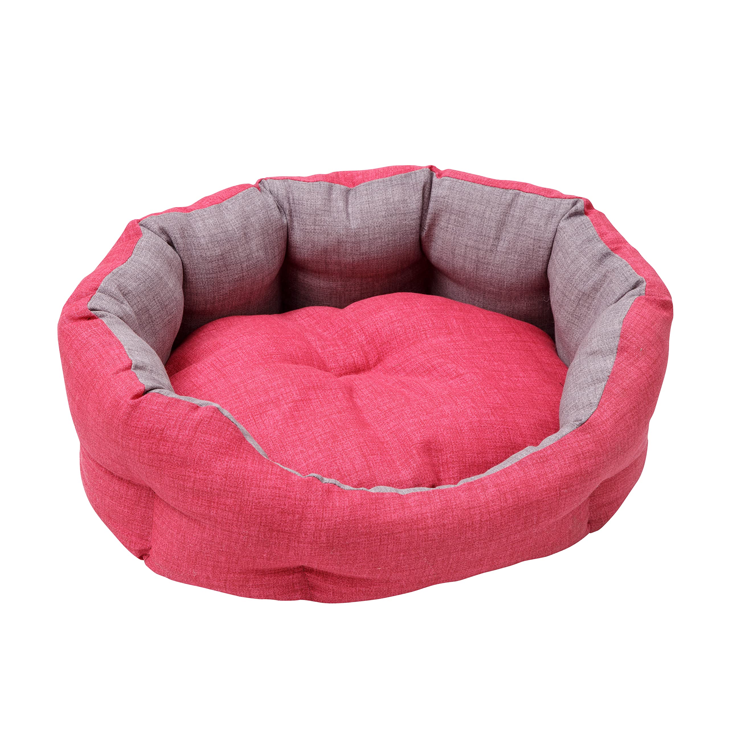 baroni-home-pet-panier-ovale-toiles-color-es-m-45x55cm-coton image 8