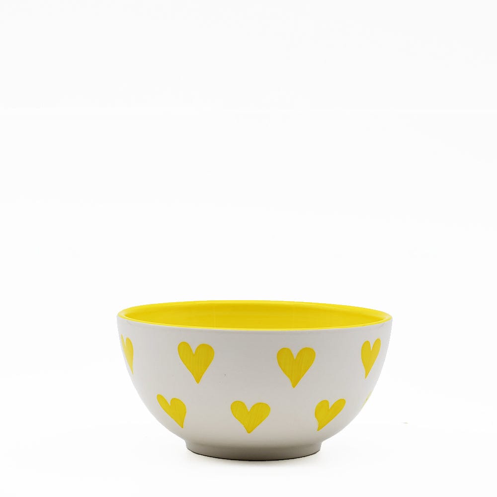 luisa-paix-o-namorados-bol-c-ramique-artisanale-jaune-15-cm image 1