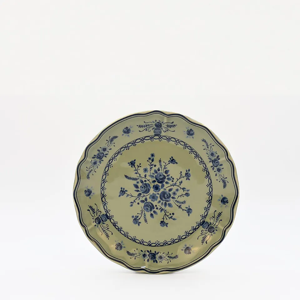 luisa-paix-o-vaisselle-portugaise-assiette-gr-s-vila-21-cm-vert image 1