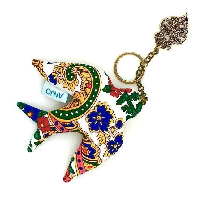 luisa-paix-o-andorinha-porte-cl-s-hirondelle-blanc-tissu image 1