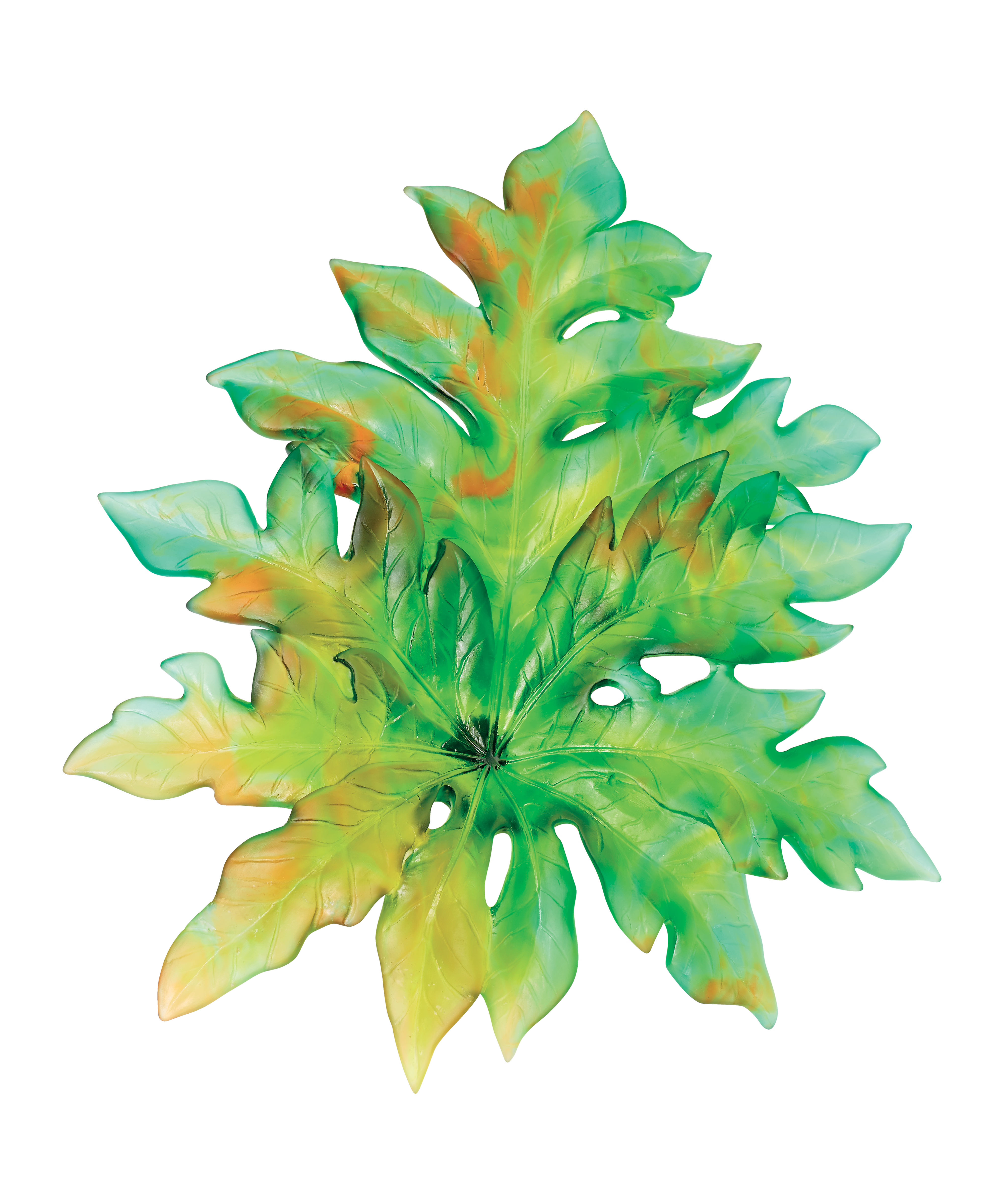 daum-univers-v-g-tal-born-o-feuille-murale-verte-grand-mod-le image 1